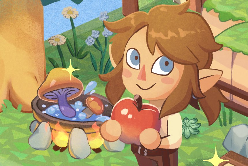 ladeegcake's tweet photo. New Horizons comes out soon so I tried drawing in AC style with Link and his cute little house in Hateno Village 🏠🍎🍃
im sO EXCITED OH BOY #AnimalCrossingNewHorizons #BreathoftheWild https://t.co/oTVtyR0MjL