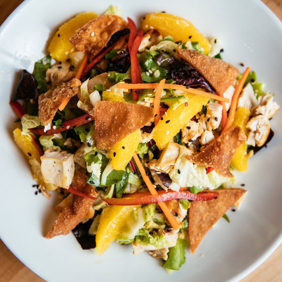 Loaded w/ fresh ingredients &amp; delicious flavors, our signature salads won't disappoint!
#zinburger