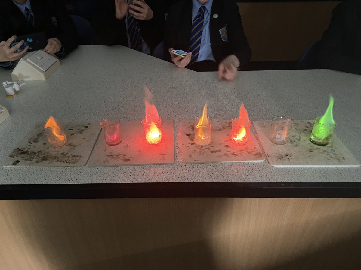 Flame tests in Science club today! 🤩