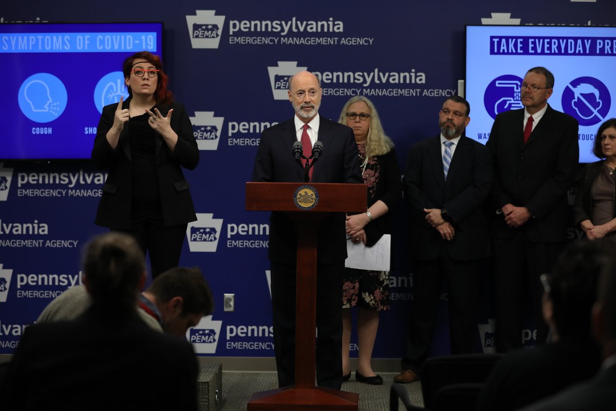 Governor Wolf and officials