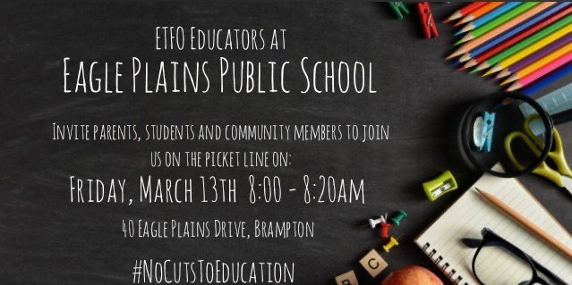 Calling all EP Families and Community Members! Join us please! #Solidarity #Istrikebecause #ETFOstrong