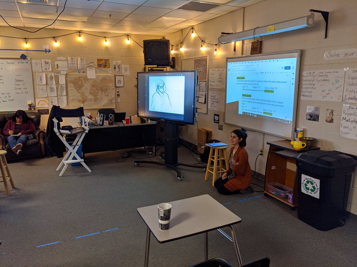 MrMcDonaldACMS's tweet photo. Doing some great illustration with Analise Black. #ACexplo2020 https://t.co/t1WoBlNfAk