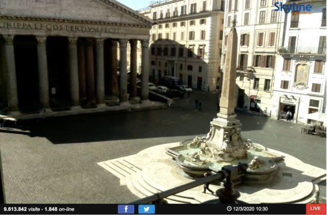 arquitect_viva's tweet photo. “Non ci sarà una zona rossa, ma tutta l’Italia è zona protetta”
 Skylinewebcams de Italia ofrece la visión inédita de un país cerrado.
#ItaliaZonaRossa #CoronavirusPandemic #forzaitalia https://t.co/9sI5WD20nT