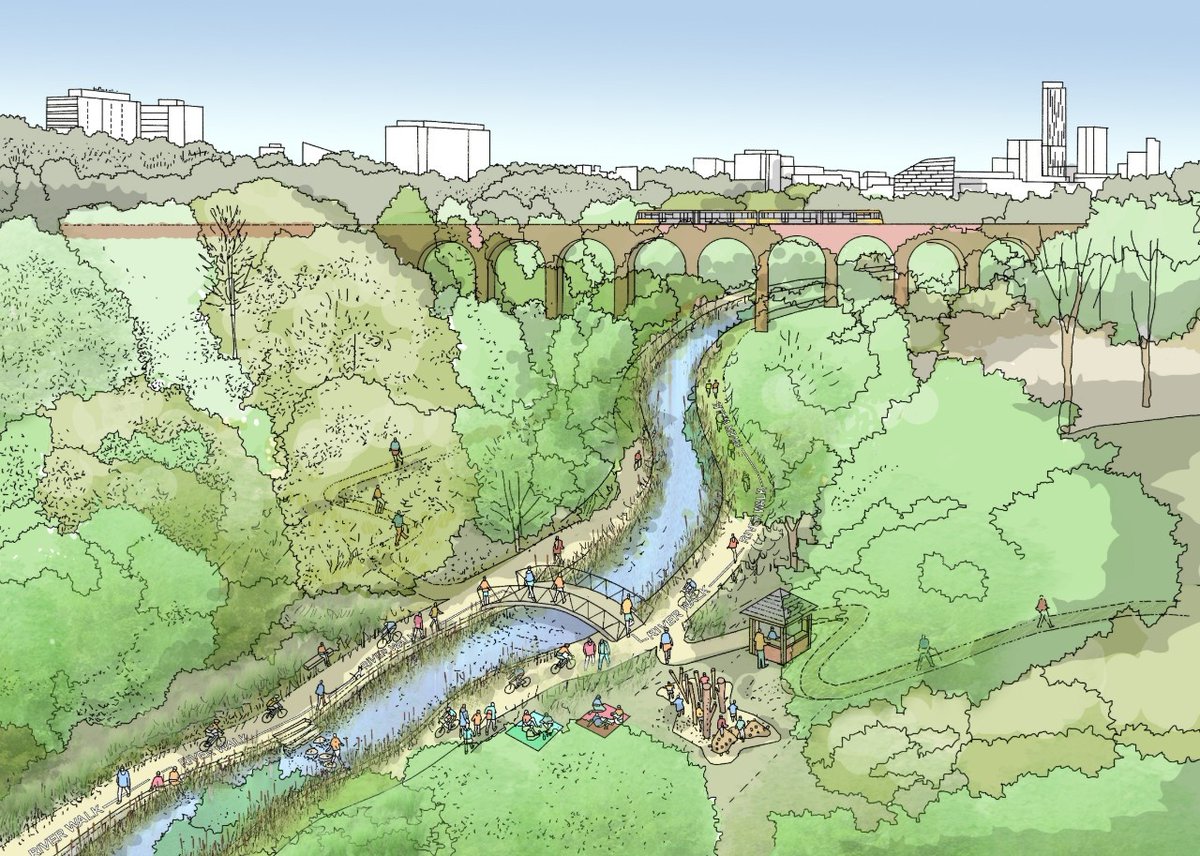 ManCityCouncil's tweet photo. Manchester has successfully bid for £51.6m of government funding that will help unlock land for more than 5,500 new homes in the Northern Gateway - including affordable homes, anew green spaces and improvements to the Irk River Valley. 

Find out more: https://t.co/RbMC1goW5N https://t.co/R66zWBbsOC