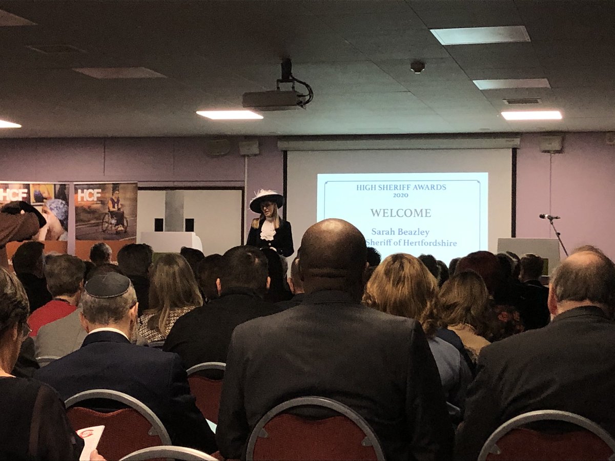 HomeStartHerts's tweet photo. Delighted to be at the @HertsSheriff awards this evening. Celebrating our completion of the #buildingeffectiveness program funded by @HertsCommunityF and the Cranwell trust.  HighSheriffAwards2020 https://t.co/Ki6jxvqwvd