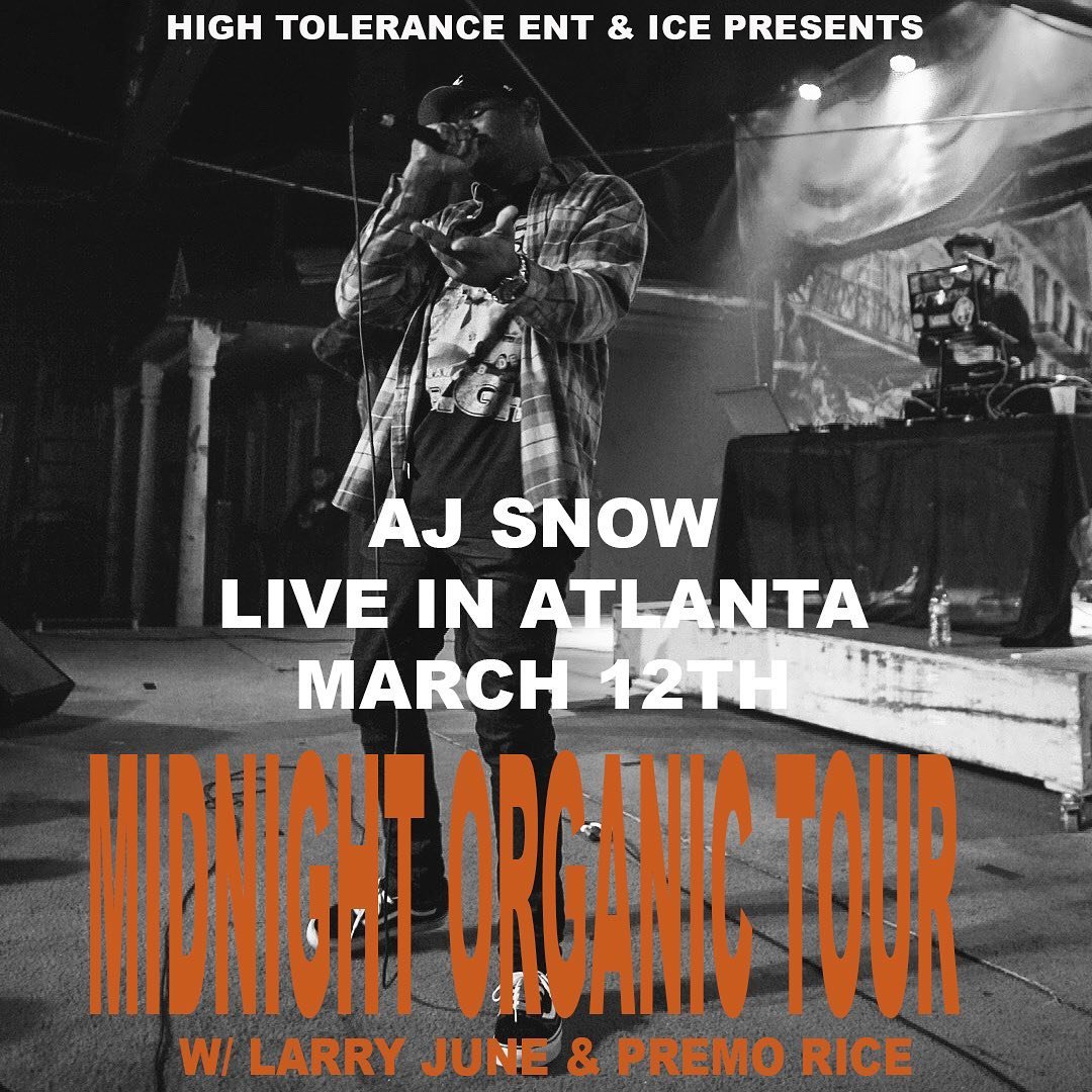 IcePresents's tweet photo. Shouts to da folks - Houston Artist @ajsnow217 !  Catch him live at the Larry June - Midnight Organic Tour tonight in Atlanta! Event Sold Out! 🍊🍊🍊

#AJSnow #Live #LarryJune #MidnightOrganicTour #March12th #ATL #404hiphop #SoldOut #TheMasquerade https://t.co/hguD26CKxA