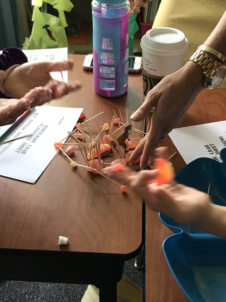 Collins_Kinders's tweet photo. Making cages that Dinosaurs can’t escape out of.... so impressed by thei creativity! https://t.co/o3Q6kgqz9f