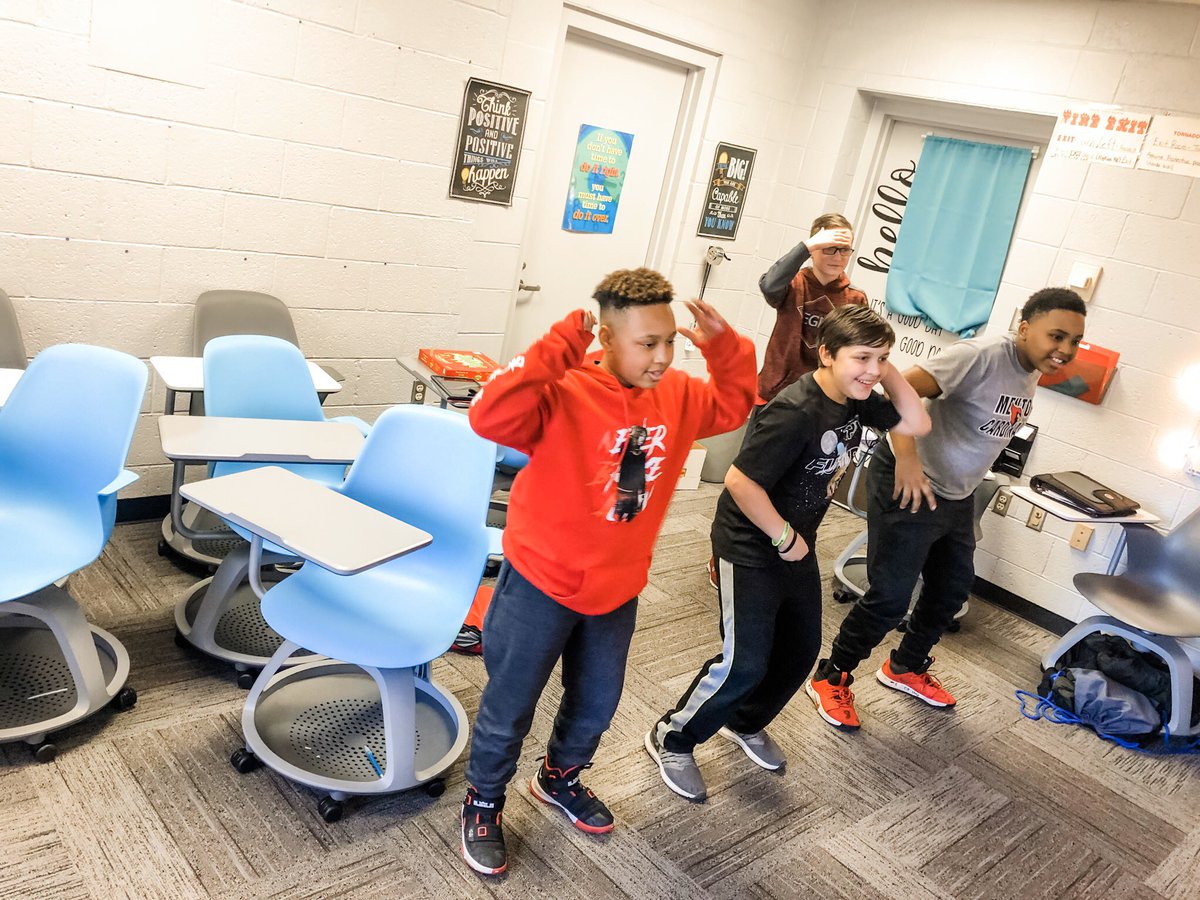 Dancing our way into spring break! Our class really enjoyed the move in middle school challenge @MentorLevine <a href="/PavkovAnna/">Anna Pavkov</a> #moveinmiddleschool