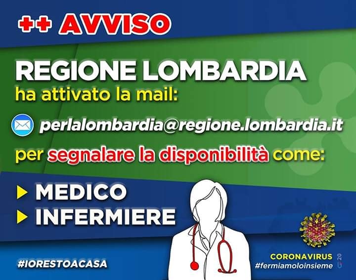 RegioneLombardi's tweet photo. #Lombardia #CoronavirusPandemic #Covid_19 #COVID19 #celafacciamo #stiamoacasa #iorestoacasa #RegioneLombardia #italia https://t.co/DqgnXmczZ5