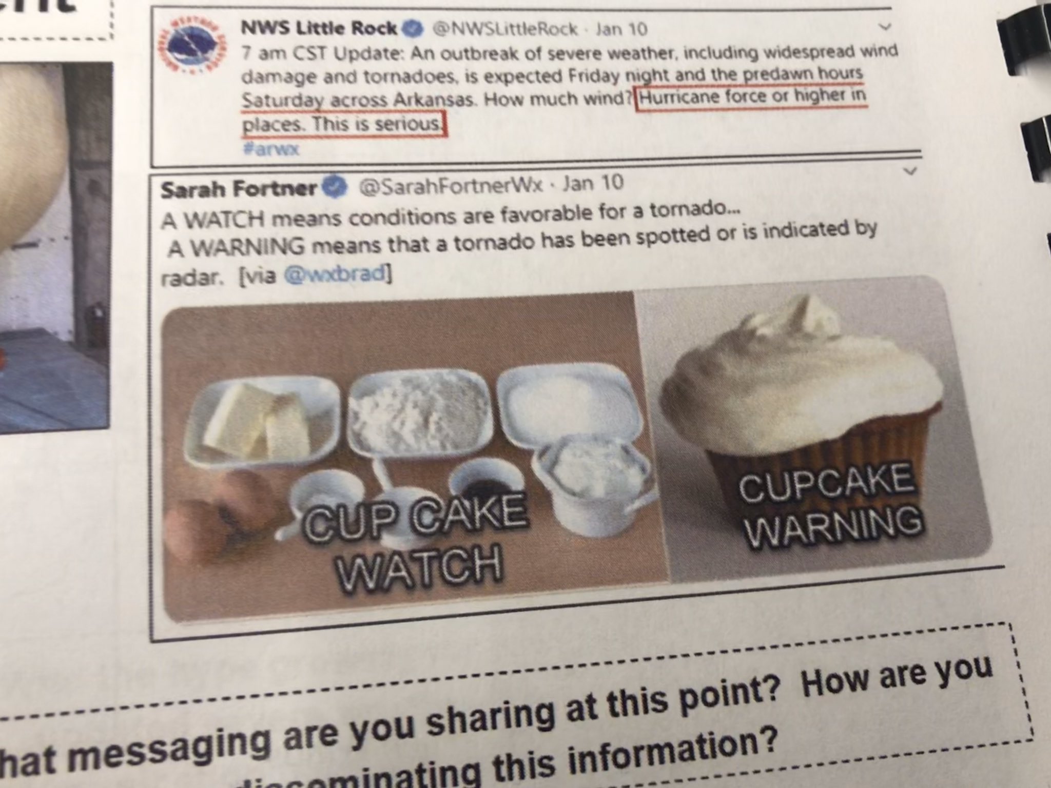 Tornado Watch Vs Warning Cupcake - slide share