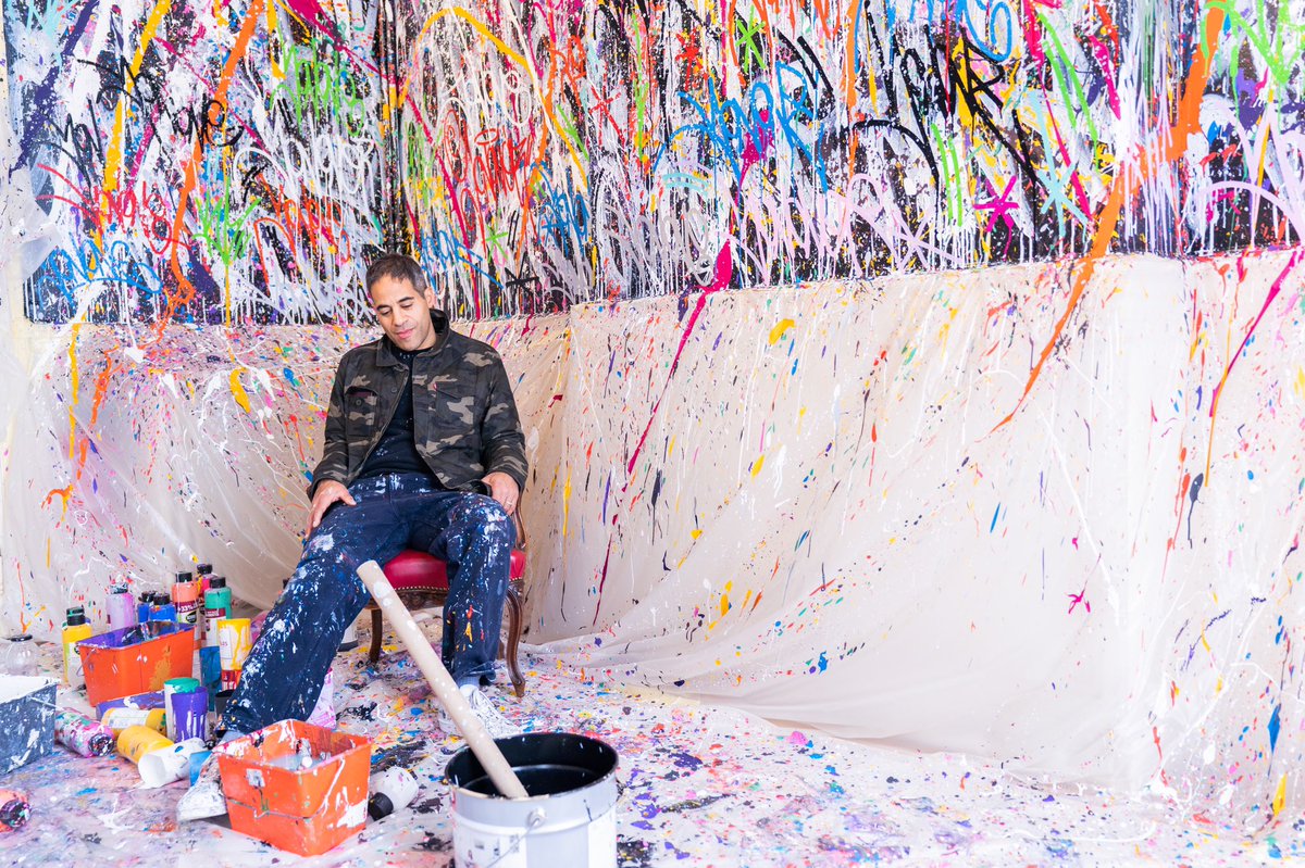 Constant_FB's tweet image. Portrait de @JonOne156 à l’institut culturel @bernardmagrez #presse #portrait @StudioHansLucas @Constant_FB #jonone