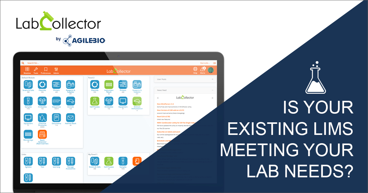 agilebio's tweet image. Is your existing #LIMS meeting your lab needs? Find out how #LabCollector can help meet your #lab requirements and more.
🔹
🎯 Learn More: bit.ly/38G9VDa
🔹