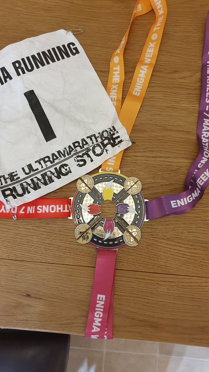 Marathon 96 at Enigma running week at the knees day 4.
My 6th marathon in 7 days and my body is feeling it now. I had a shock of my life when I see my wife  running around the lake(Dosent run). I'm so proud of her covering 18 miles today, she did amazing 
Back home to see family