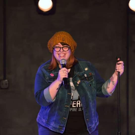 GalPalComedy's tweet photo. This Friday's #GalPalComedyFest2020 includes standup from these hilarious ladies, @GwenderWoman, @jennatheace, Sara Pugh &amp; @meganhozick.

P.S. Yes, that is a pic of Gwen with @iliza. You know, from when she opened for her last week. What a star! Proud of our gal!
@CSzIndy https://t.co/zGM3Oc8pZB