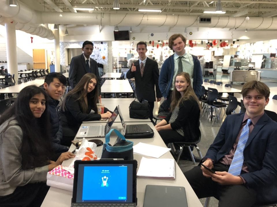 rocknorthSandD's tweet photo. we were too scattered to get a team picture but fixing our ties should work right? https://t.co/cHdQ6OupAl