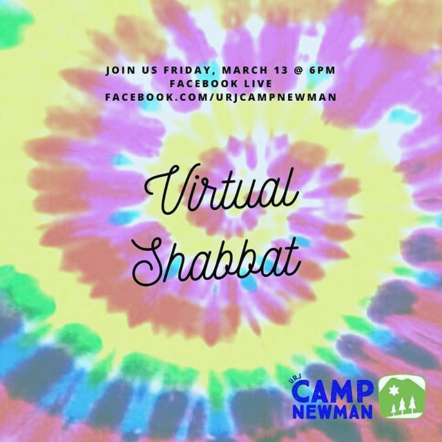 Tie dye?! Shabbos whites?!!? We can’t wait to see you (virtually) tomorrow for Shabbat. Please join us at 6pm on Facebook Live. 
#urjcampnewman ift.tt/38N9Z2Y