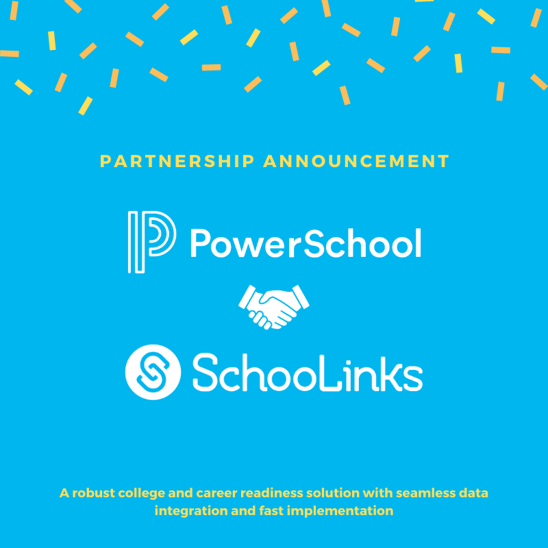 SchooLinks's tweet photo. We're proud to announce our partnership with @MyPowerSchool to deliver a seamless data integration for efficient implementations. PowerSchool districts can now spend less time worrying about data setup and more time on preparing students to be college &amp; career ready! https://t.co/MdsUXlo2Za