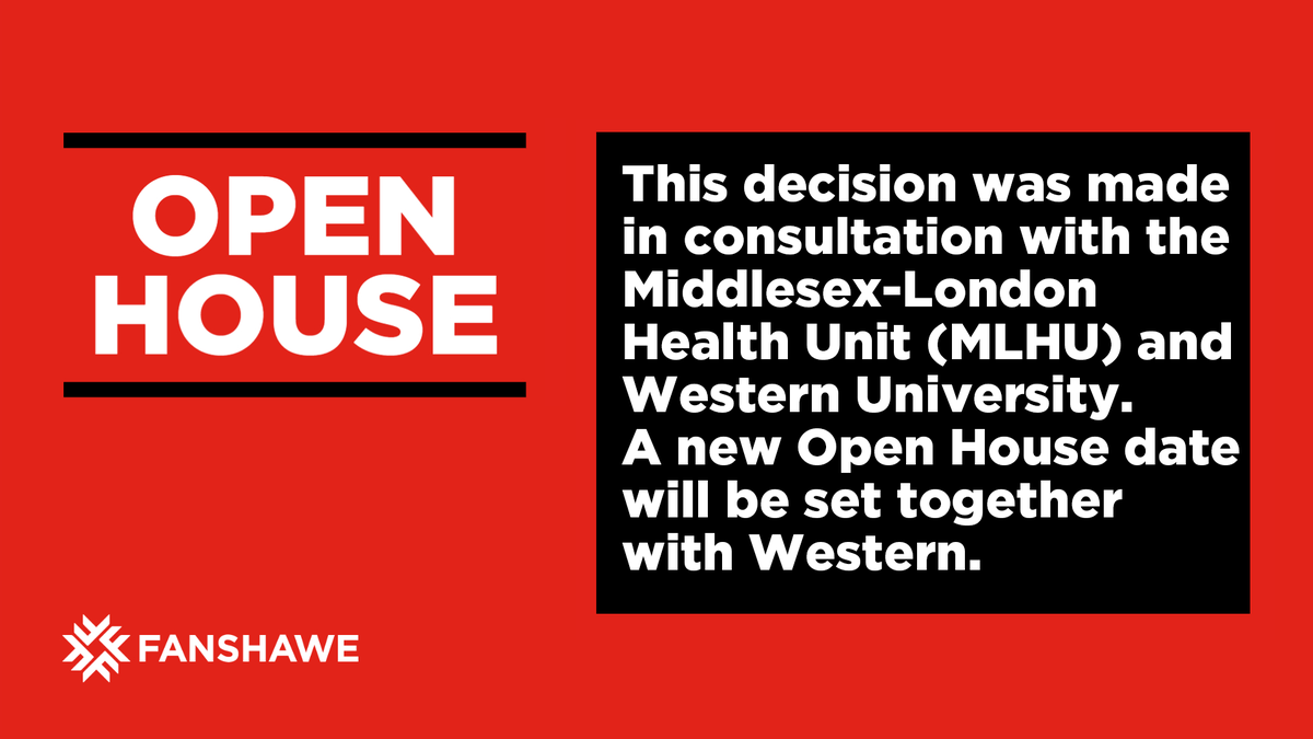 <a href="/sassyhockeymom3/">Sara</a> Open House is postponed. At this time, all College classes and other events are proceeding as scheduled. We're working closely with <a href="/MLHealthUnit/">MLHealthUnit</a> and will continue to review all activities and events. More updates in the coming days. ow.ly/xDLy30qpm3o