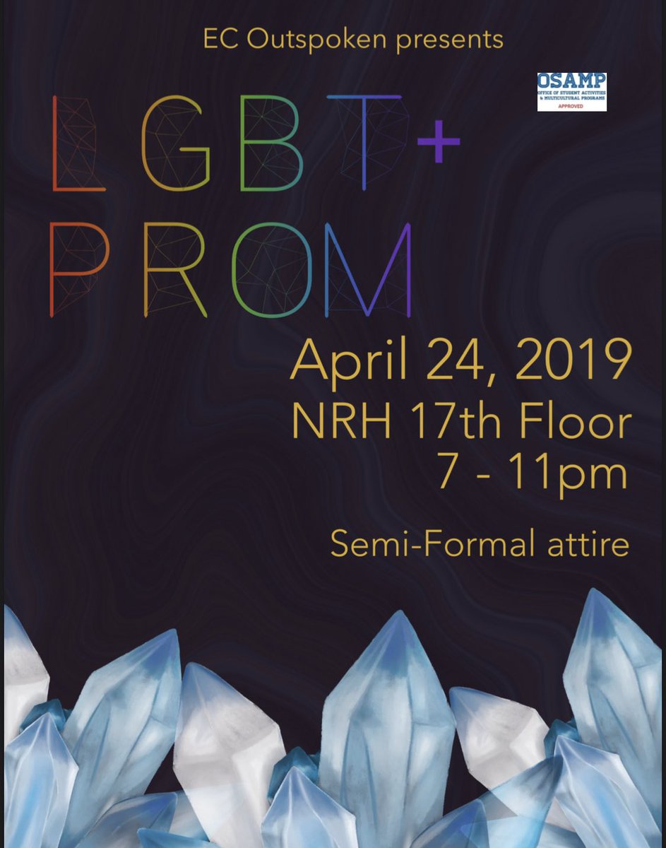 Hey everyone! Amongst all the bad news surrounding COVID-19, here at OUTspoken we want to spread some good! We've gone with a gemstone theme since every one of you is a gem! Any college student in the Boston area is welcome. RSVP here: forms.gle/VgL6YNiep8ip4u… #PromIsOn