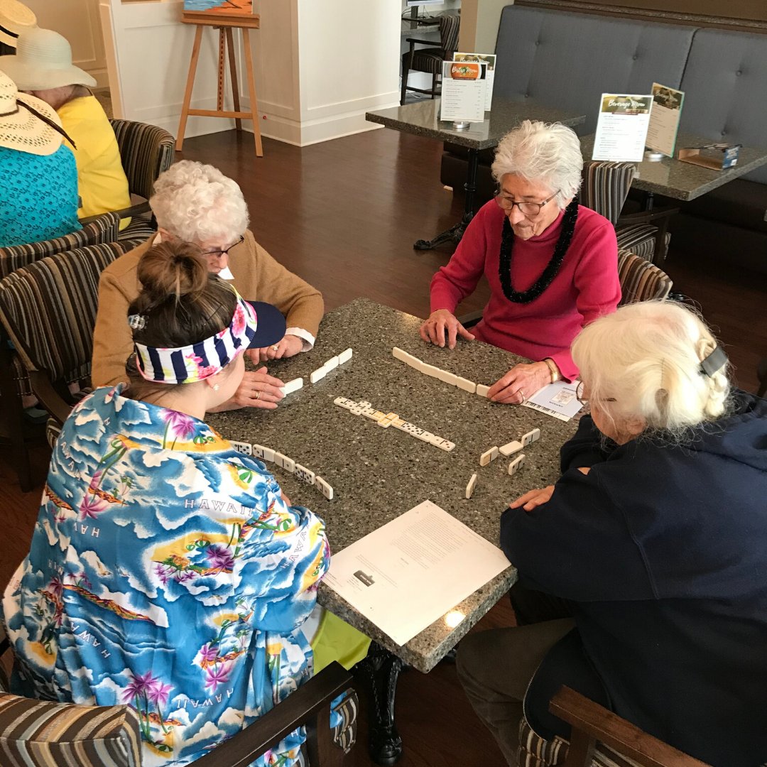 vervesrliving's tweet photo. Going with our Cruise Week Jamaican Theme day. Our residents at Carp Commons Retirement Village learned how to play Jamaican style dominoes and they totally loved it!
https://t.co/m0x5Uwt182
#dominoes #jamaica #carpcommons #verveseniorliving https://t.co/oy9y00V003