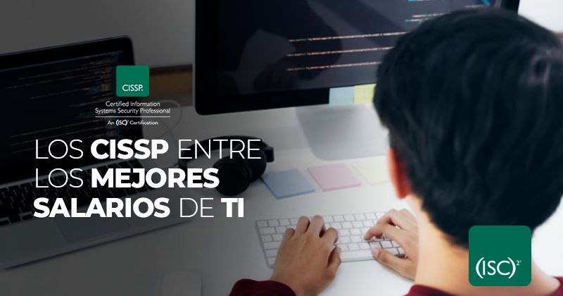 ISC2_Latam's tweet photo. El profesional de TI con certificación CISSP de (ISC) ² es el que recibe el sexto salario más alto del sector, según encuesta de Global Knowledge. Por eso, aproveche y califíquese con una de las certificaciones de mayor renombre a nivel mundial: https://t.co/ofhzKsr6tV https://t.co/PoXLTPSkbk