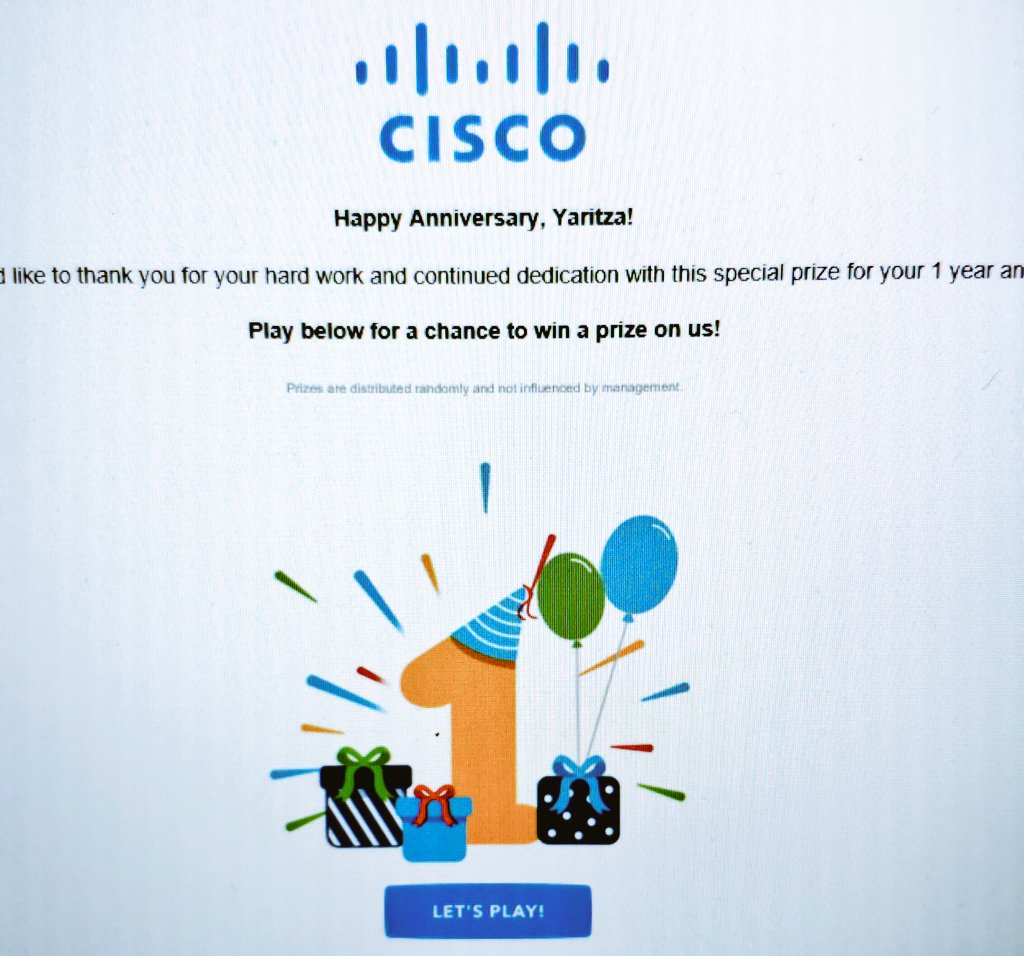 Yarwers's tweet image. El tiempo pasa rápido... A veces! 
#Ciscoversary