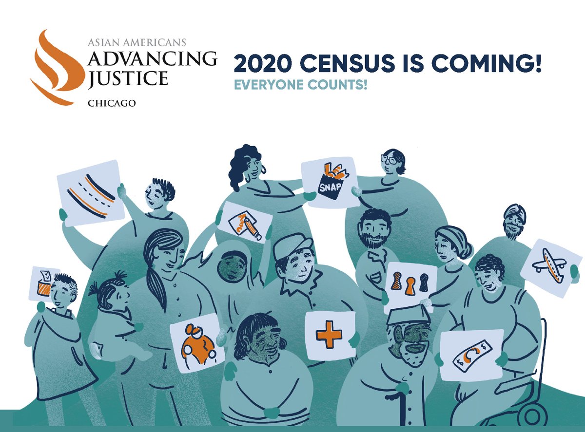 AAAJ_Chicago's tweet image. #2020Census invitations are hitting mailboxes today! You can complete the census by phone, by mail, or online at my2020census.gov. Language assistance is available by phone. Getting counted means resources &amp;amp; representation for your community! #countusin2020