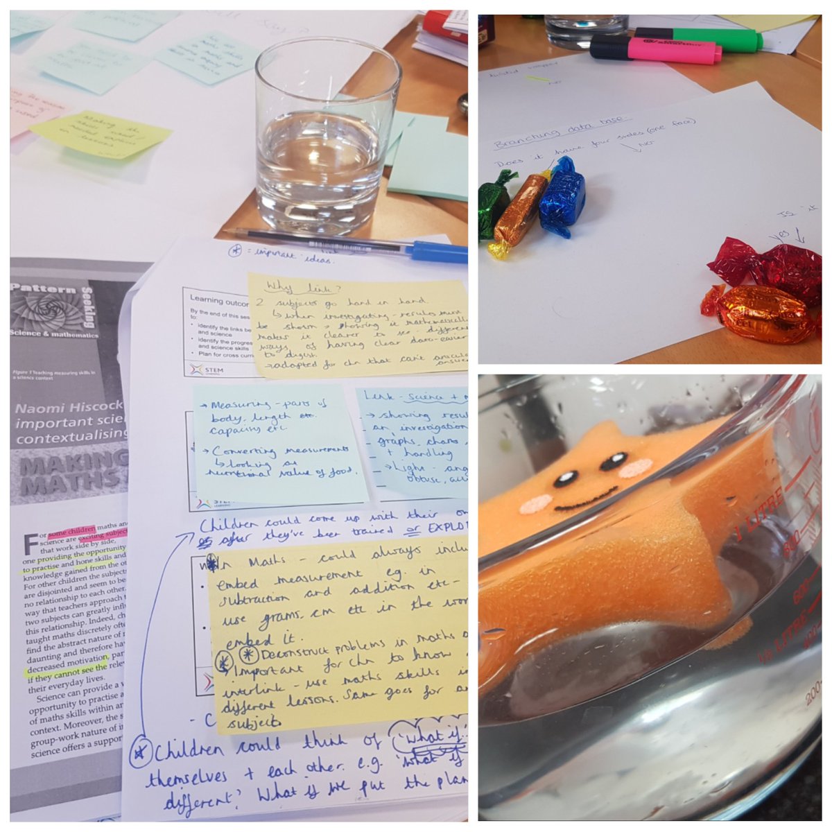 MissAyub14's tweet photo. Informative session on how to link science knowledge/skills with maths. Never thought to use chocolate in such depth without being tempted to eat them! #STEMCPD #Skills #Research https://t.co/TzAGSE4DVX