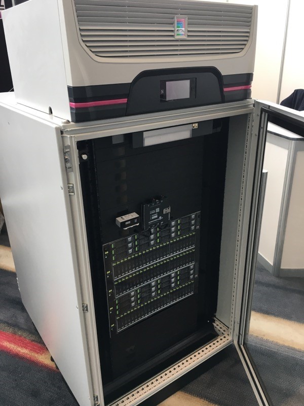 RittalCanada's tweet photo. #IT in the Field! Check out the upgraded design of our Edge/Data Centre compact solution, cooled with our top-mounted Blue e+ cooling solution!  Learn more at https://t.co/qY8EMdX8oc. #rittal #cooling #datacentres #edge #dcib #racks #ITRacks #ITCabinets #ITCooling https://t.co/KU2pQDjU01