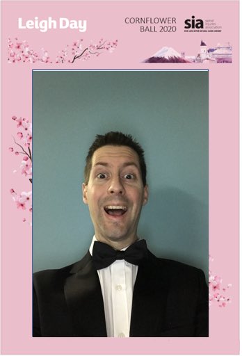 leighdaydan's tweet photo. So brilliant to see the online support for @spinalinjuries for the #Cornflowerball2020 #SIAtogetherinisolation !  I’ve got my tux on and I’m ready to go! https://t.co/kl5DNLvHn8