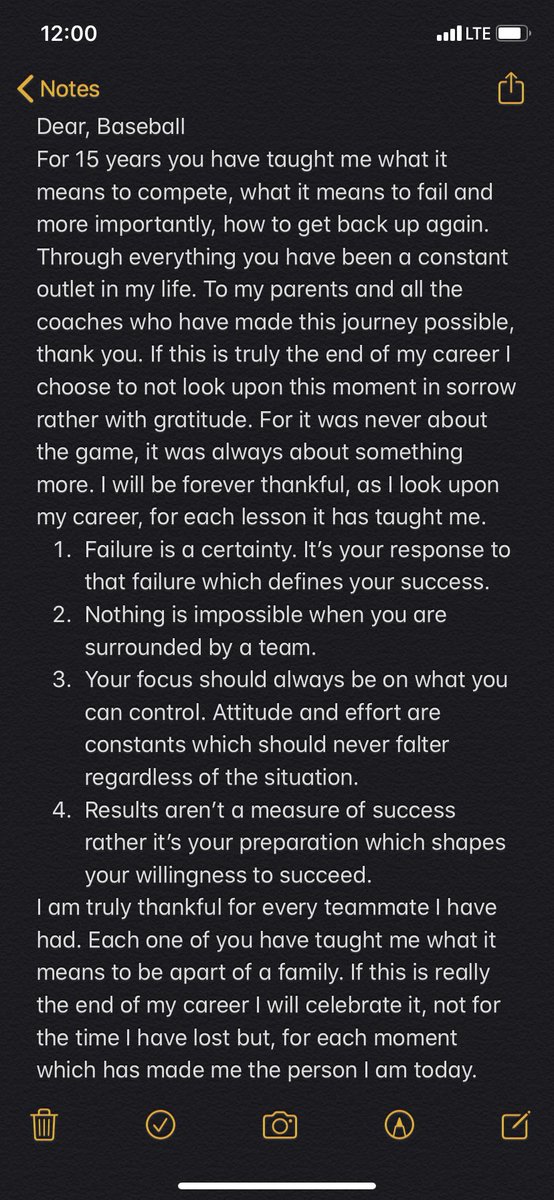 Public safety comes first and my prayers go out to anyone effected by this virus. That being said, I feel for ever senior whose careers have been cut short. I am choosing to use this moment as a time for graditude rather than sorrow, and I hope you do the same.