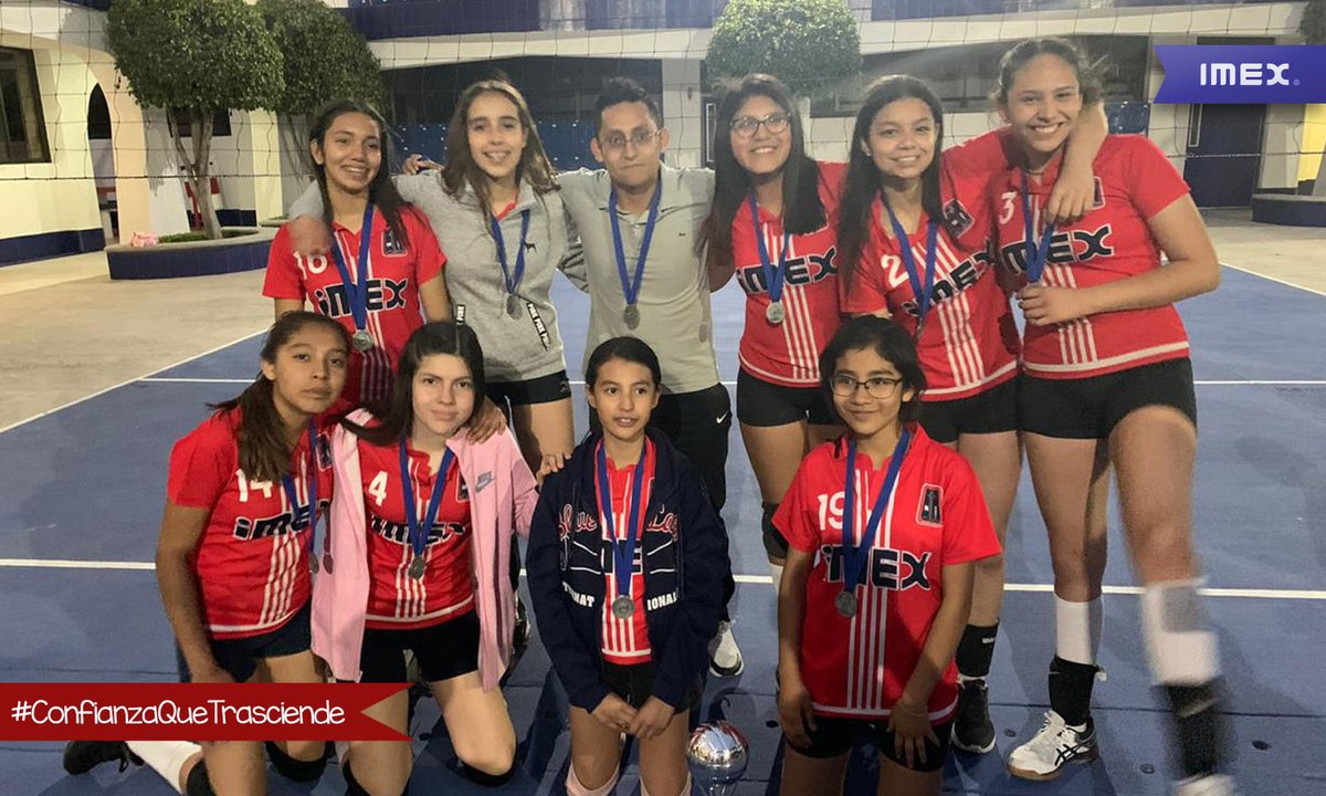 imexpuebla's tweet photo. #ComunidadImex compartimos el triunfo que el equipo de voleibol femenil de secundaria superior del #IMEX_ES logró el pasado 6 de marzo al obtener el subcampeonato del Torneo Mintonette. ¡Felicidades equipo! #OrgulloImex #DeportesImex 🏐 https://t.co/Zcr2ME2Nvy