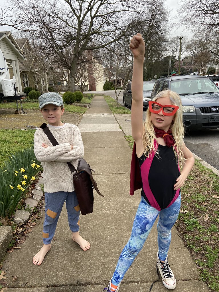 StarlaEScott's tweet photo. WB Ss are the best! An unfathomable tornado & COVID-19 preemptive steps won’t hold them down. Their love for learning & zest for life are infinite & inspiring! 📚Book Character Day @ Home #wbreads #mnpsstrong #nashvillestrong #WBgrowsme @WBESBulldogs @_SBlankenship @MetroSchools https://t.co/DKW42dQ58k