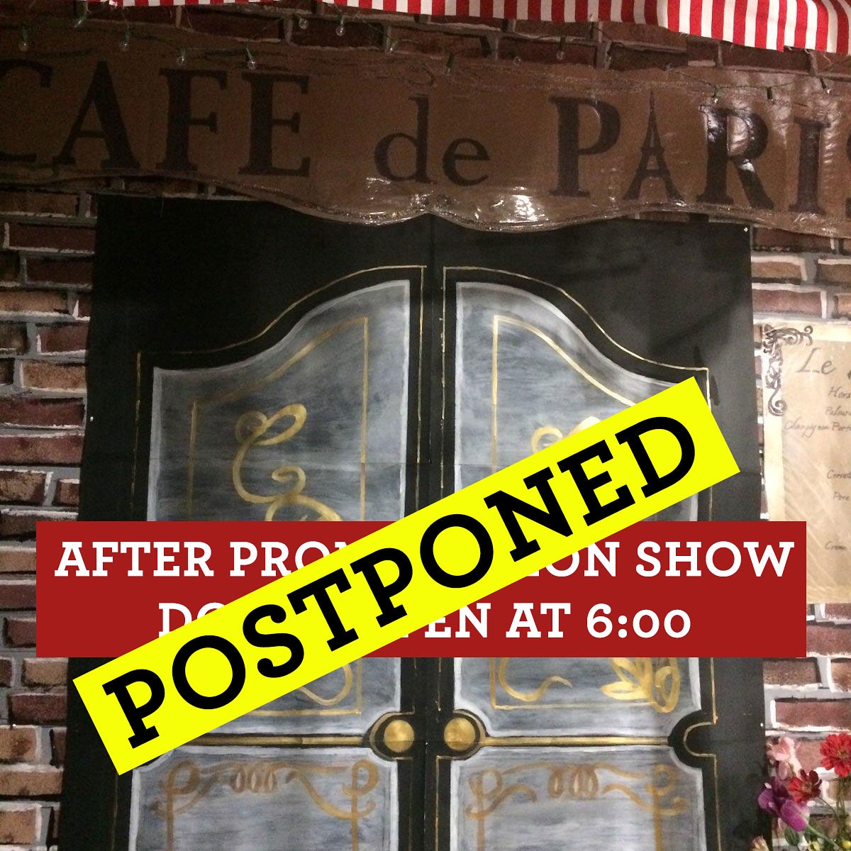 March 12: Tonight's Fashion Show has been postponed!