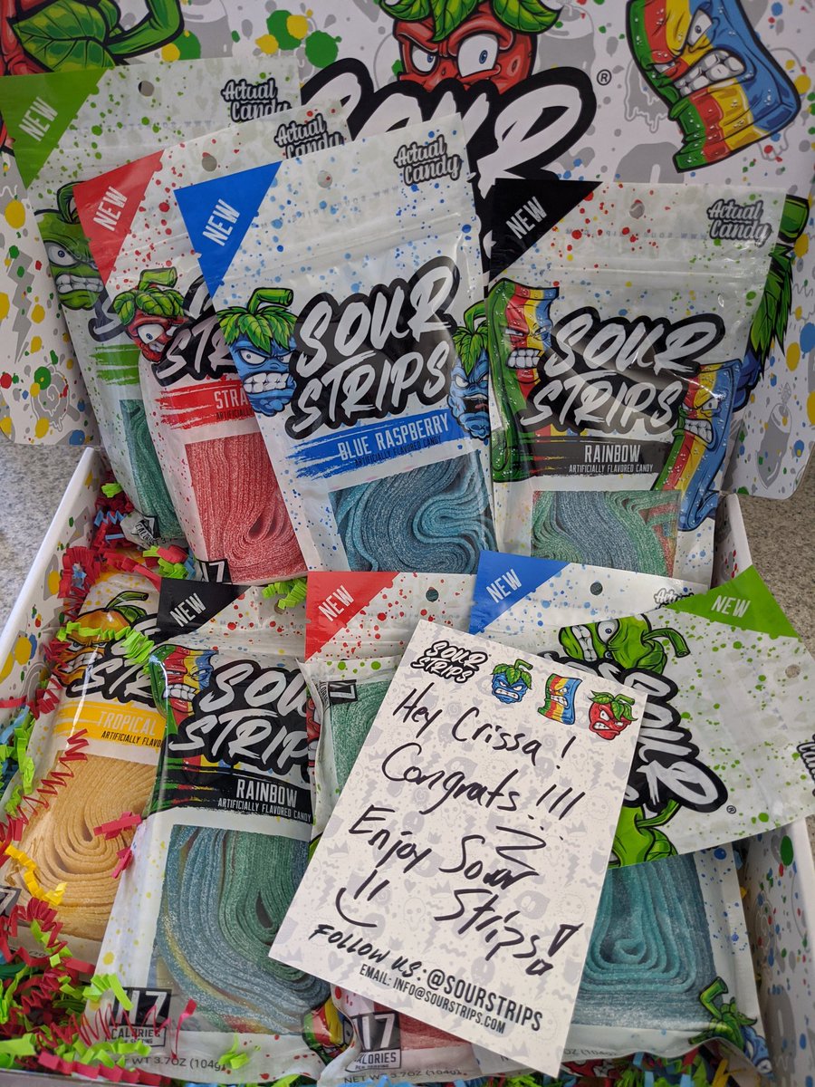 crissanonymous's tweet photo. Straight hooked up! @sourstripscandy Thank you so much for this incredible prize!
#giveaways #winner #realcandy https://t.co/3Ux39FZNki