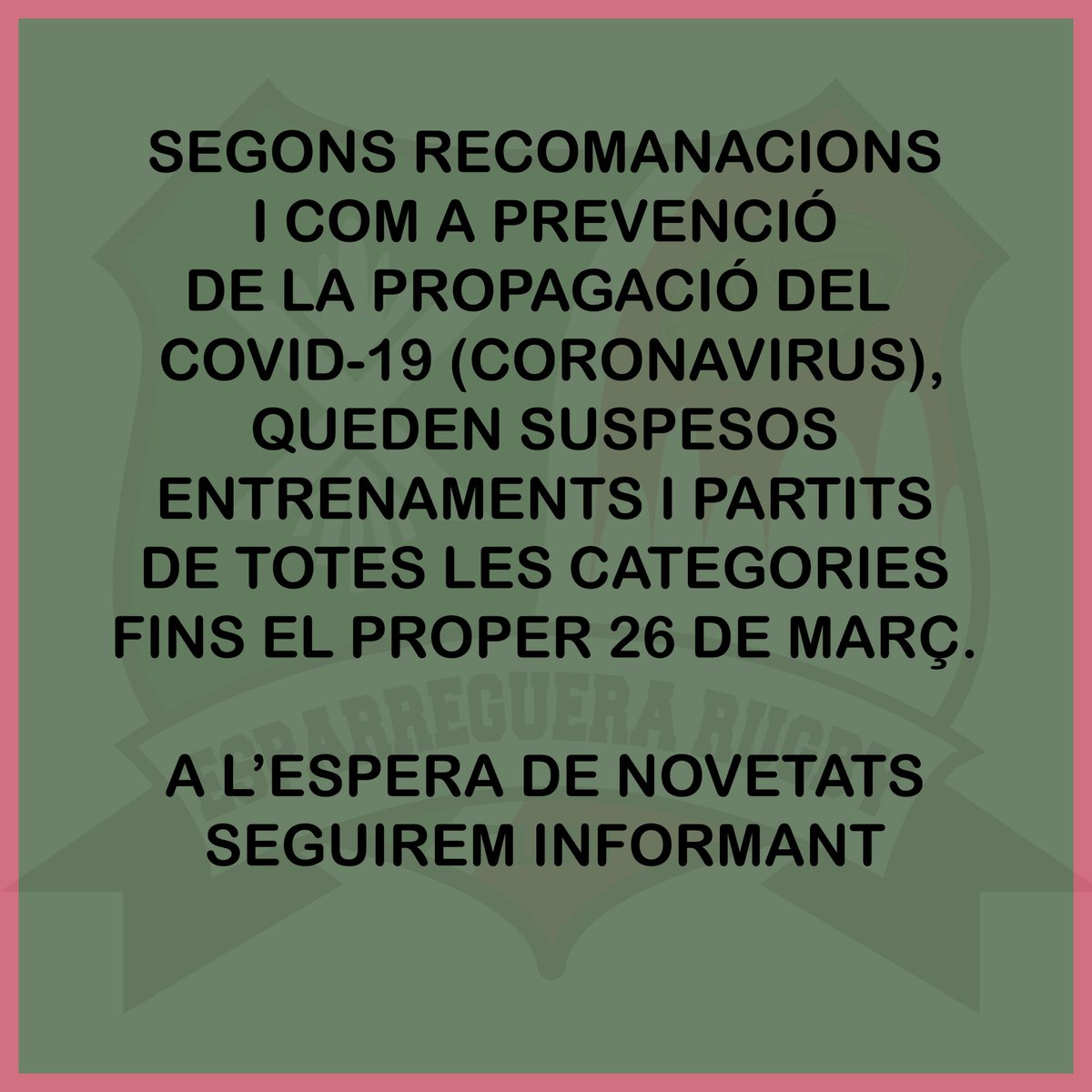 Ens afegim a les mesures de prevenció del COVID-19