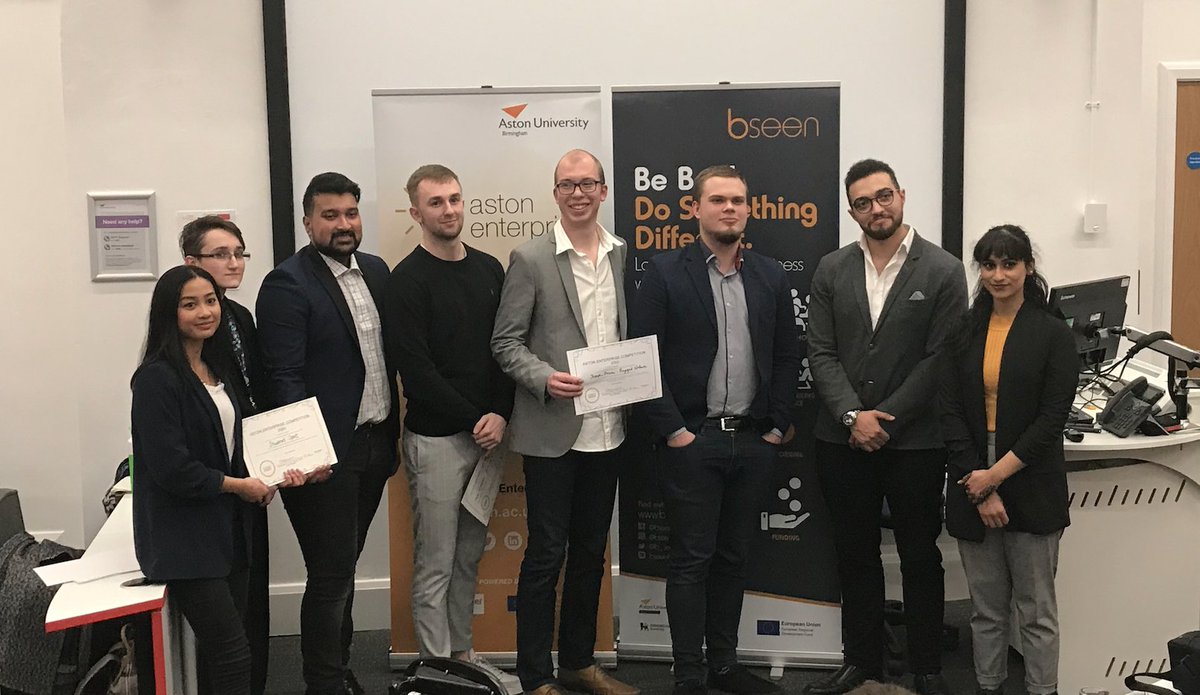 AstonUniversity's tweet photo. And that's a wrap on the @AstonEnterprise Pitching Competition Final! The winner, Joseph, walks away with the £1000 cash prize for his incredible business pitch, Rugged Nature! 

Massive congratulations to Joseph and 5 other finalists! 

 #AstonEnterprise #TeamAston https://t.co/zeSEKsIf3H