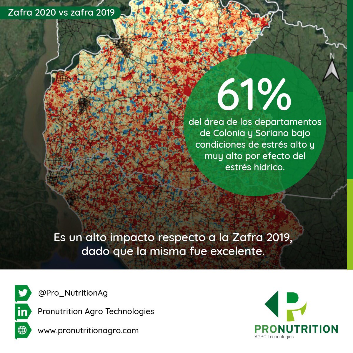 Pro_NutritionAg's tweet photo. Realizamos un estudio que muestra el impacto de la sequía en Colonia y Soriano.
Si bien las cifras son críticas comparando 2020-2019, en relación a los últimos 5 años se mantiene dentro de los mismos parámetros.
Y para mejor, ¡Llueve! 💪
#googleengine #realfacts #newservice https://t.co/4ZwAnYUHwG