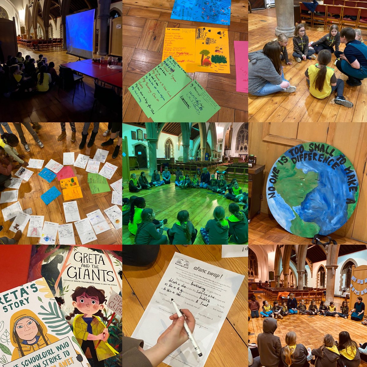 Fab evening at brownies on Tuesday. We had a special guest called Bethan from <a href="/BeMoreSquirrel/">Green Squirrel</a> talking about <a href="/bewaretheafanc/">The Girl Who Wouldn't Give Up</a> #ClimateChange #afanc #recycling #timeforchange <a href="/GuidingCymru/">Girlguiding Cymru 🏴󠁧󠁢󠁷󠁬󠁳󠁿</a> <a href="/Girlguiding/">Girlguiding</a>