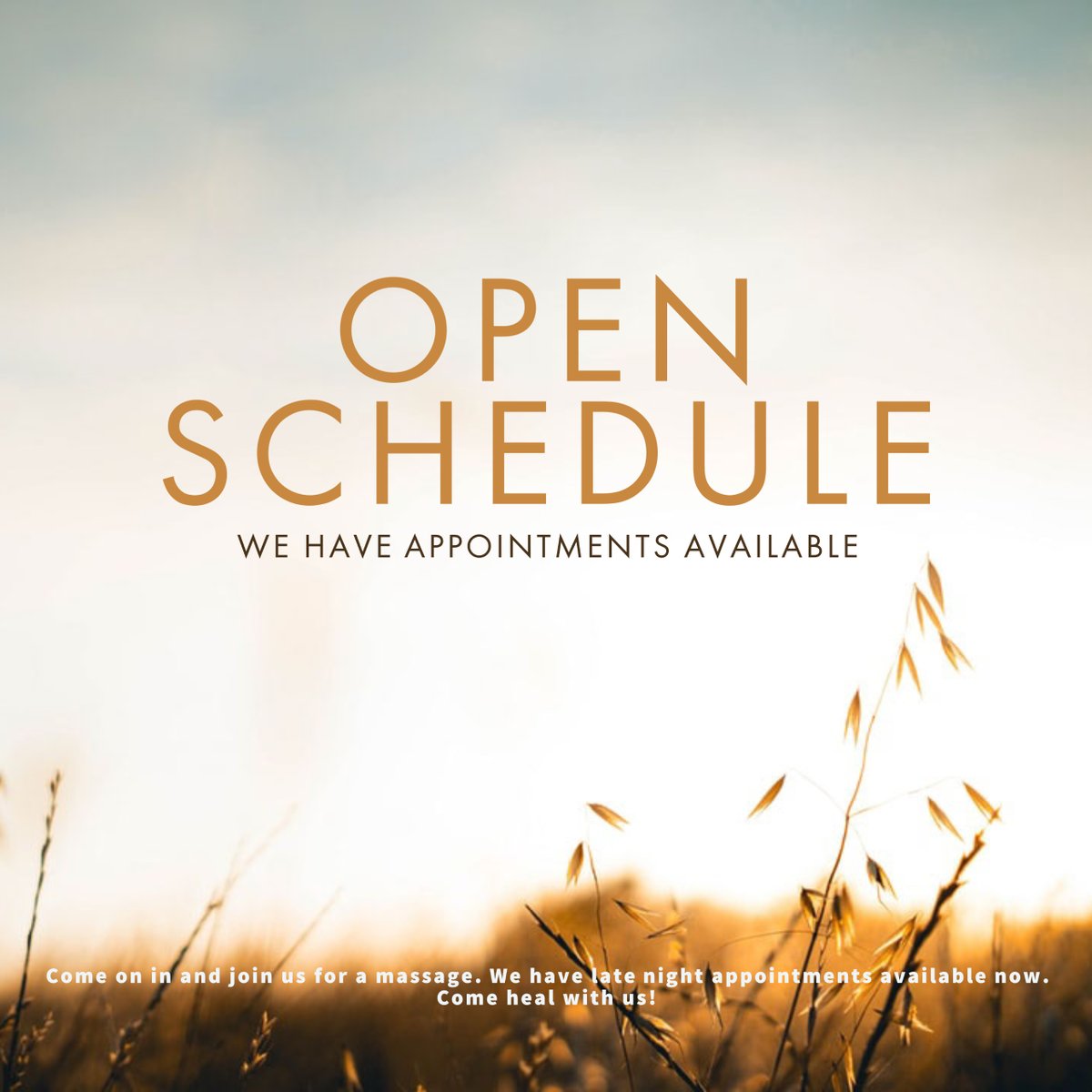 HeartSoleAustin's tweet photo. Come join us for a late night massage! We're open until 9:00pm! Book now while appointments last! 512-506-9775  #massage #massagetherapy #wellness #massagetherapist https://t.co/lyv6sjNDEe