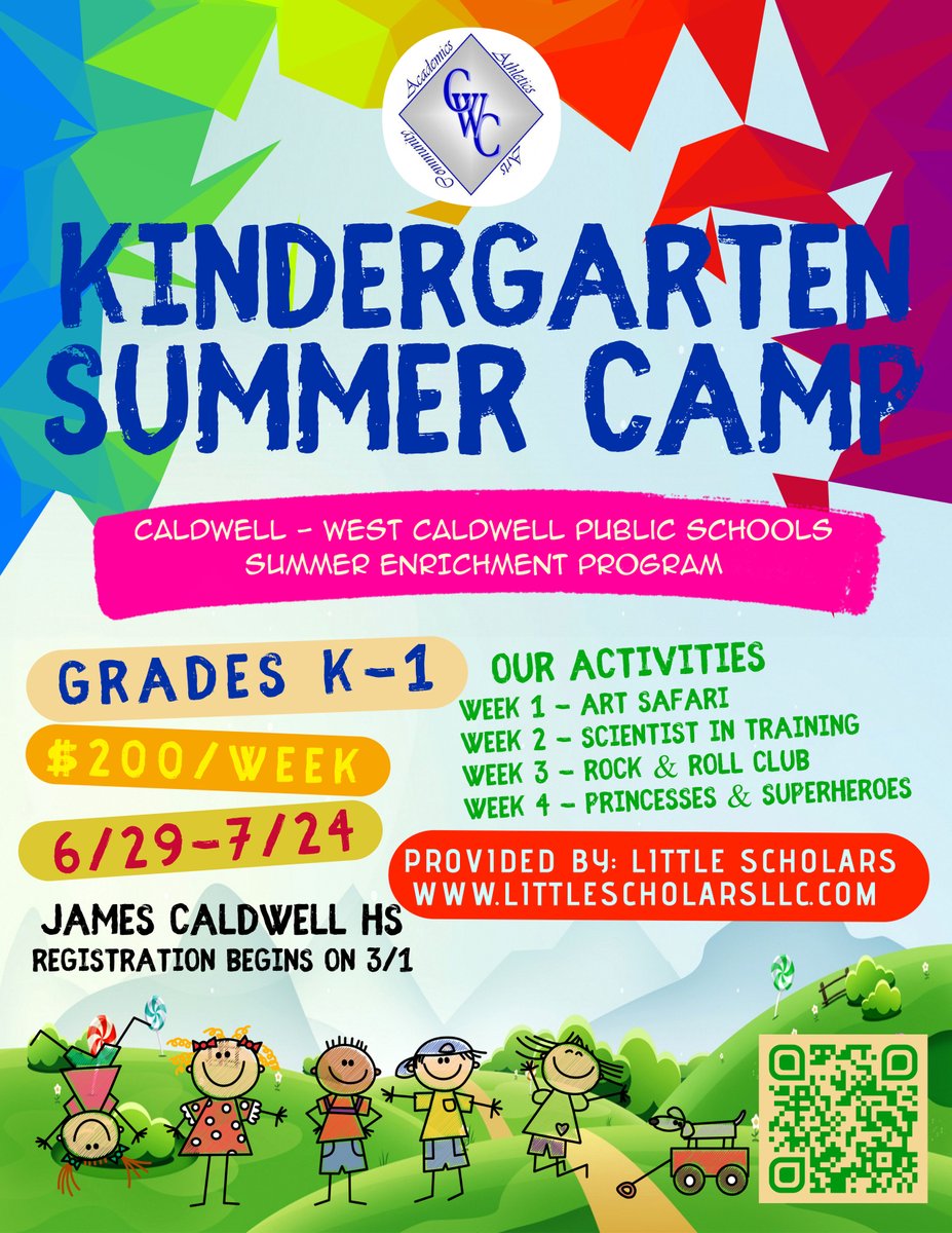 CWC_SEP's tweet image. Registration is open for our Summer Kindergarten Enrichment Camp. Go to www.msbactivities to enroll! @CWCSchools