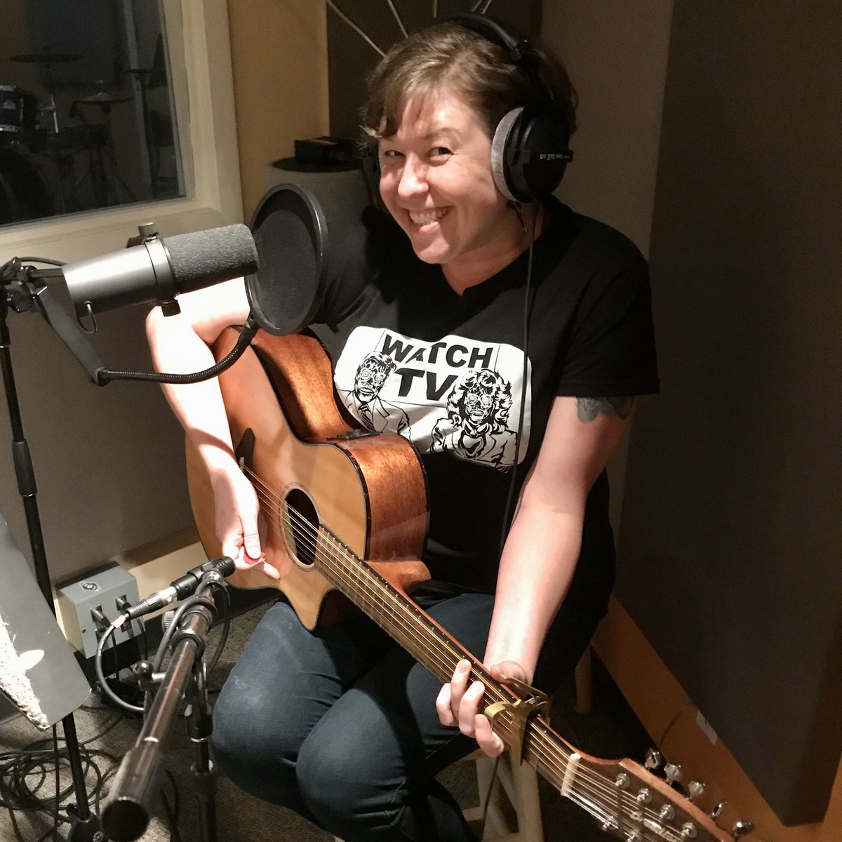 Putting the final touches on episode 4 with a super special secret song from episode 5 1st AD Myra Mains! #mattandmegan #mattmeganshow #mmmdgaf #alaskafilmmakers #akartists #filmmaking #indiefilm #shortfilm #webseries #inthestudio