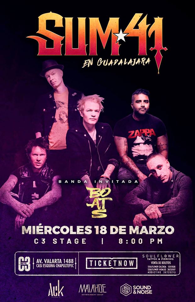 Alafugatv's tweet photo. Presentado por @ack_promote
La gira mundial #OrderInDecline de @Sum41 llegará a Guadalajara ¡Nos vemos lo que será una noche de punk y mucha distorsión! 18 DE MARZO EN @C3Stage
https://t.co/pfGtlf4Leo https://t.co/bRGnHRhmPz