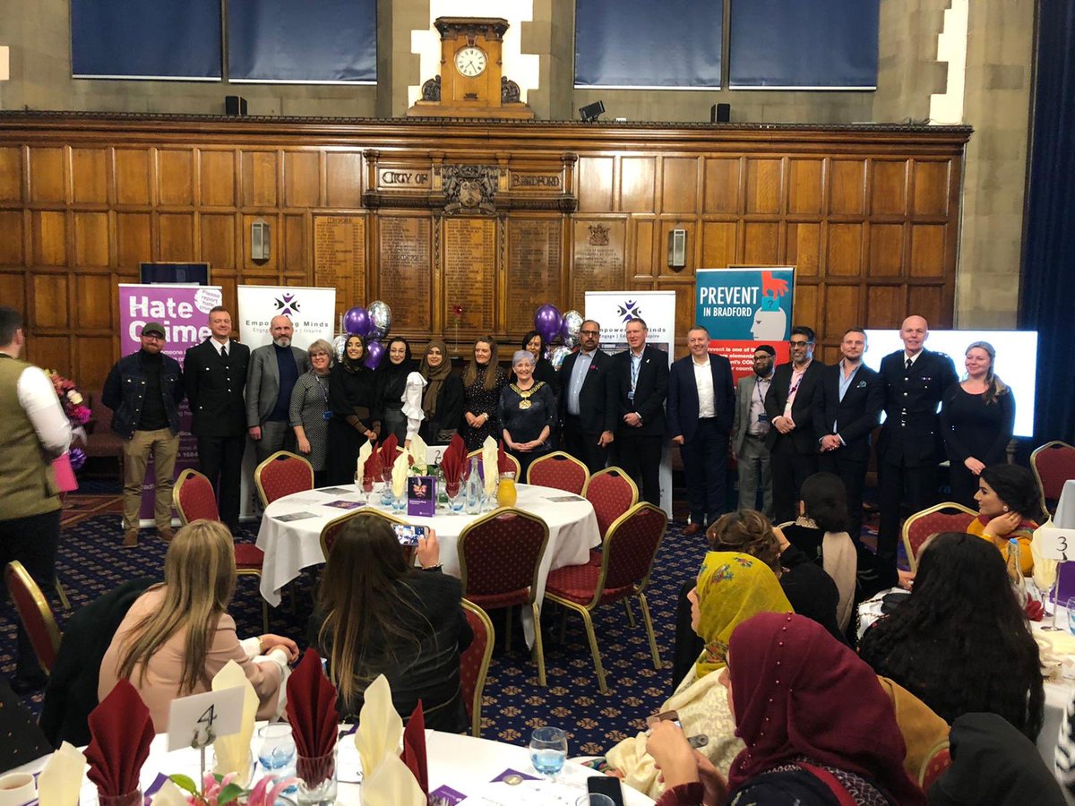 LordMayorBD's tweet photo. The Lord Mayor attending the Awards Ceremony at the Empowering minds event with Mothers against Radicalisation. https://t.co/vd1WIAUxZk