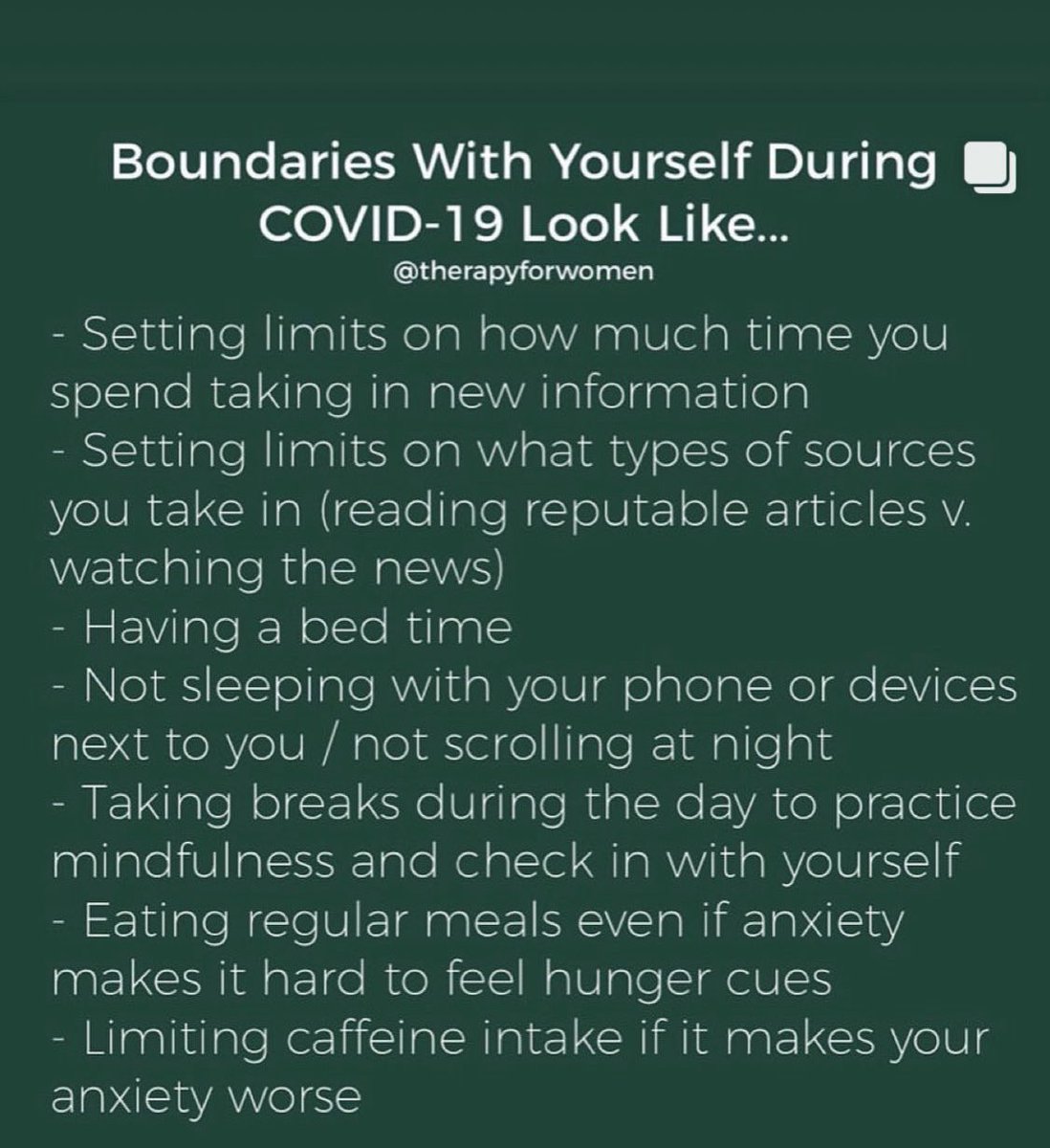MrsAdrienneBosh's tweet photo. Boundaries with yourself during #COVD19 look like.... https://t.co/KkdBNz23w1