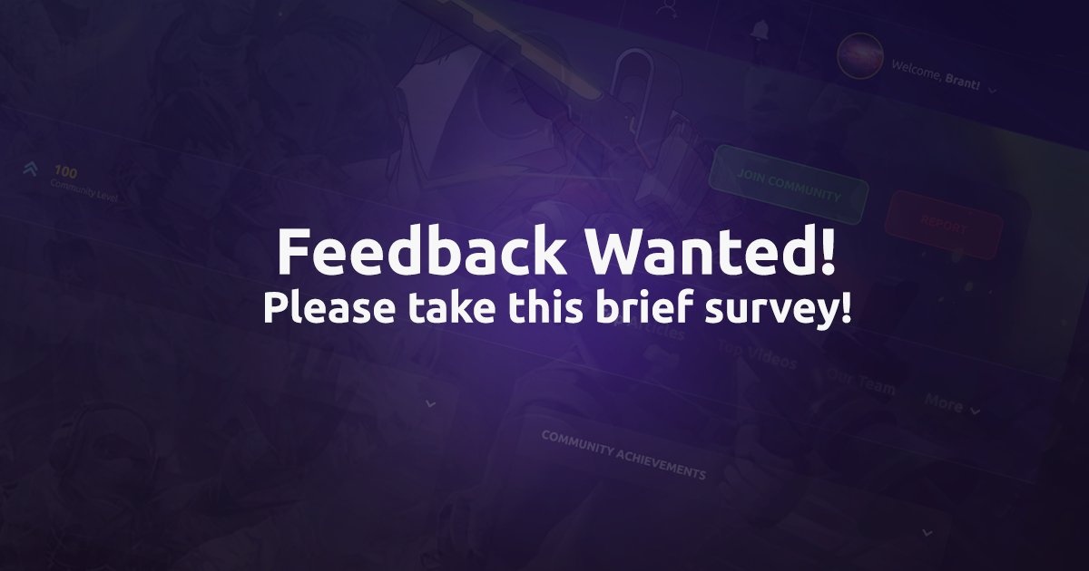 PalaceInteract's tweet image. Hi! We want to learn how you interact with your friends online. We'll use this information to help us create a product you'll enjoy. If you have a moment, would you mind taking this brief survey? We'd really appreciate it!

👉 vrs.gg/33dgyuv