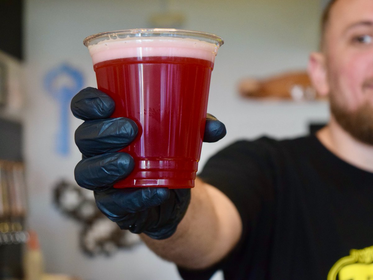 A few new #covid19precautions at JWB: Draught beers are being served in 1X use cups. Servers are wearing nitrile gloves. Taproom surfaces are being cleaned &amp; disinfected w/ isopropyl alcohol throughout the day. New hand sanitizers have been installed by the entrance &amp; to-go area.
