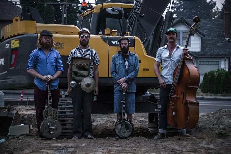 Tonight! 3/12/20 Show starts at 9:00! Blue Flags &amp; Black Grass is an American Roots band with the instrumentation of banjo, res-o-phonic guitar, fiddle, washboard, kazoo and upright bass. They emulates the String Bands of the 1920s and ‘30's. Tonight! 6:00-9:00! Free show! #music