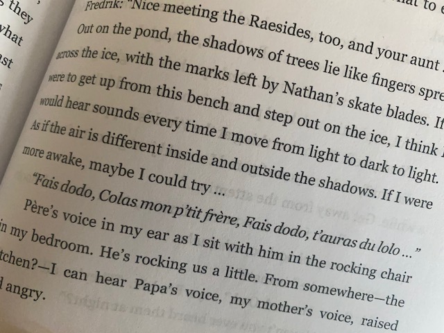 jeanmillswriter's tweet photo. NOT VIRUS RELATED: Today, another @CBCTempo nod to Imogen's #SkatingOverThinIce repertoire - a memory, really. A childhood lullaby - Fais dodo, Colas mon p'tit frère - briefly visited in Marie Jaell's beautiful piano composition. Well done @JulieNesrallah *sip* #teadrinkinggame https://t.co/T0gQ3ZAt9e