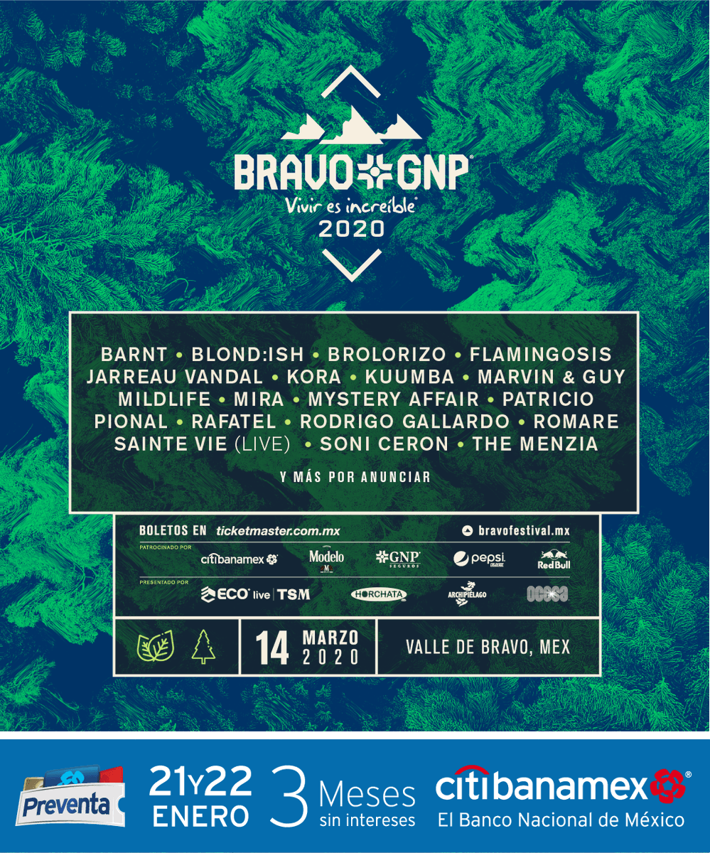 🎟 Tenemos pases para @BravoGNP  🎟

Da RT y contesta este tweet con una canción que quieras escuchar en #BravoGNP y llevate un pase sencillo 🌿💕